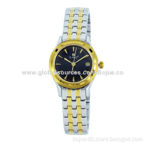 Vogue Elegant Brown Dial Analog Stainless Steel Men's Quartz Wristwatch
